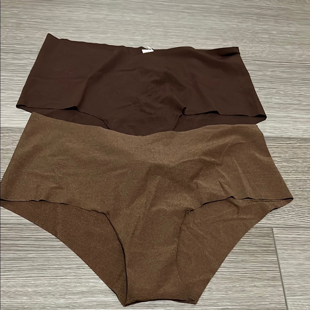 Brown High-Waisted Briefs Set